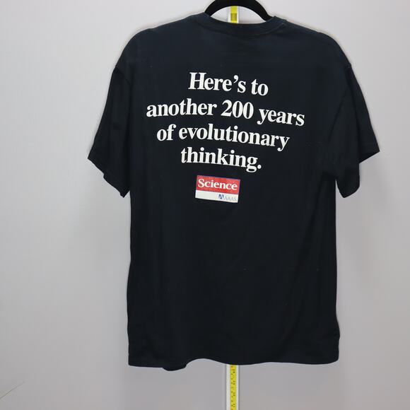 Viva La Evolución Science Graphic T-Shirt Darwin Medium Black - Picture 2 of 2